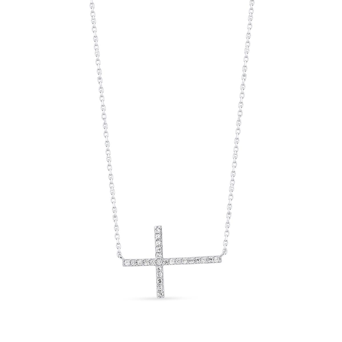 Nova Star® Sterling Silver Lab Grown Diamond Necklace