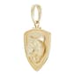 Gold Classics™ Yellow Gold Shield with Lion Head Charm Pendant - image 2