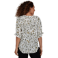 Womens Emaline La Vita Costiera Elbow Sleeve Floral Blouse - image 2