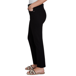 Petite Ruby Rd. Key Items Jet Black Slim Straight Jeans