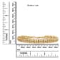 Haus of Brilliance Yellow Gold Diamond Link Tennis Bracelet - image 5