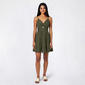 Juniors Angie Solid Eyelet Keyhole Slip Dress - image 1