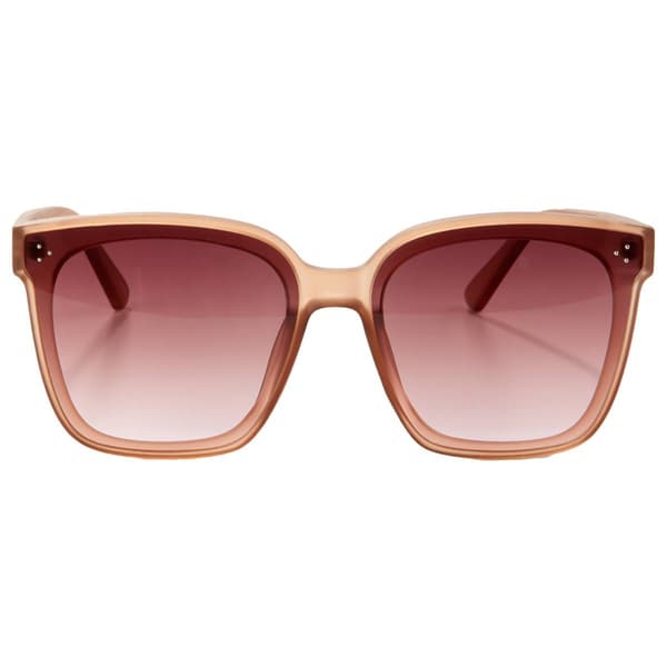 Womens Circus by Sam Edelman Full Lens Rectangle Sunglasses-Nude