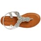 Womens Ella & Joy Braided Rhinestone T-Strap Thong Sandals - image 5