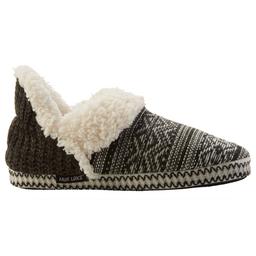 Womens MUK LUKS® Magdalena Ruched Slippers - Black/White