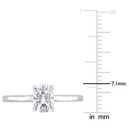 Gemstone Classics™ 1kt. Oval Moissanite Engagement Ring