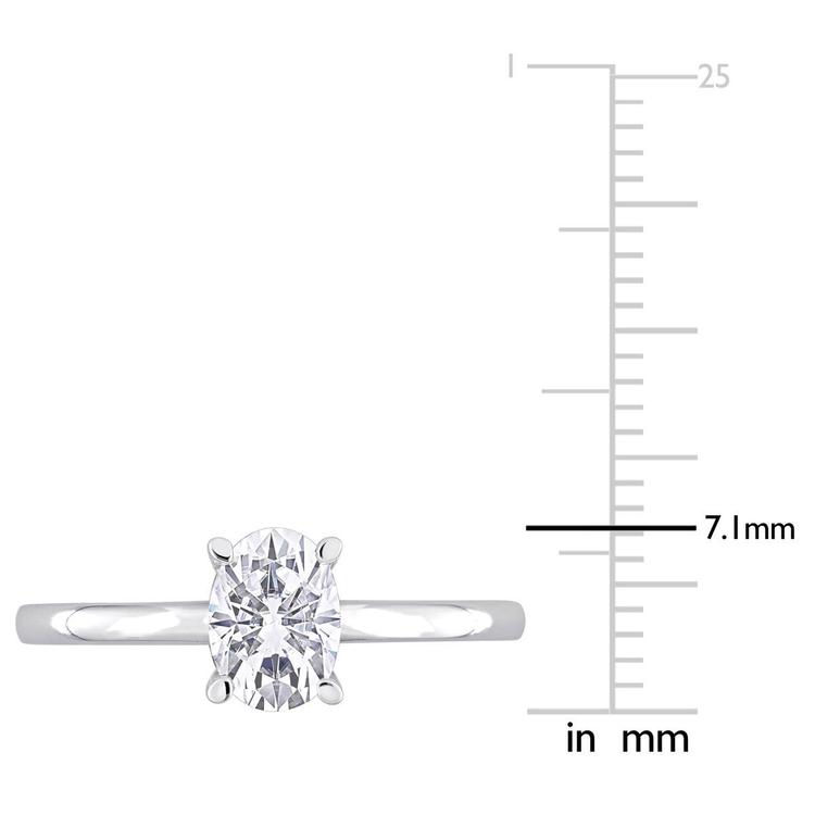 Gemstone Classics™ 1kt. Oval Moissanite Engagement Ring