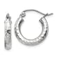 Gold Classics&#40;tm&#41; 14kt. White Gold 16mm Hoop Earrings - image 1