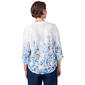 Womens Alfred Dunner In Full Bloom Butterfly Jacquard Blouse - image 2