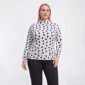 Plus Size Hasting & Smith Merry Cat Mas Mock Tee - image 1