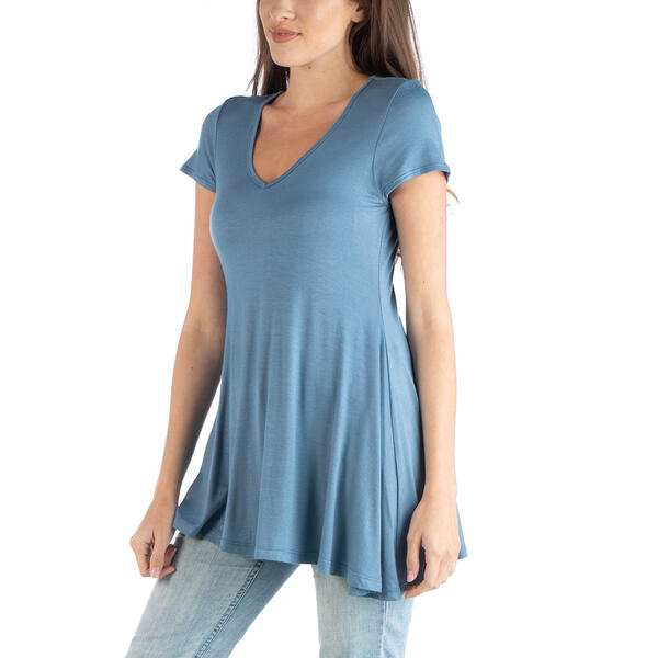 Plus Size 24/7 Comfort Apparel Loose Fit Tunic Top