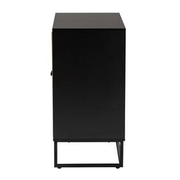 Baxton Studio Declan Espresso Wood 2-Door Storage Cabinet