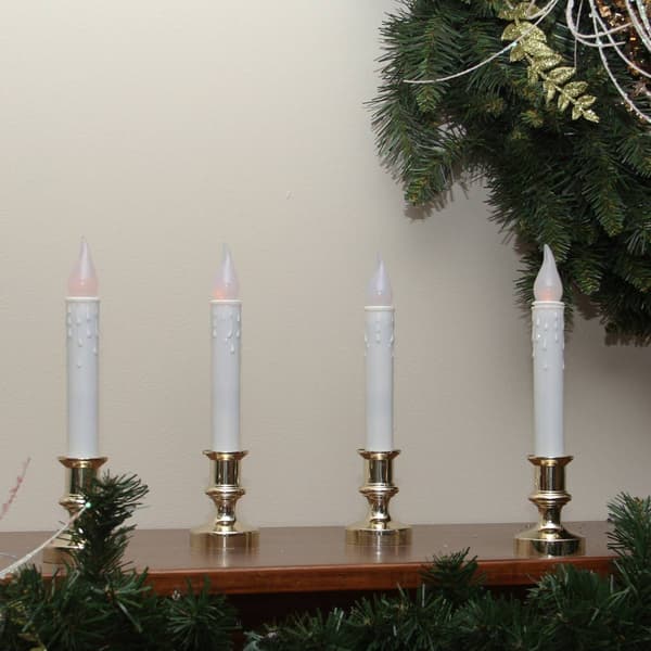Northlight Seasonal Set of 4 LED Window Christmas Candle