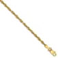 Mens Gold Classics(tm) 2.5mm. 14k Diamond Cut Light Rope Bracelet - image 1