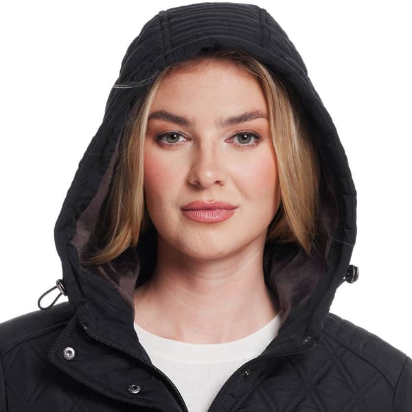 Petite Weatherproof® Quilted Walker with Velboa Lining