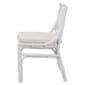 bali & pari Carwyn Bohemian White Rattan Dining Chair - image 3