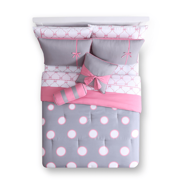VCNY Home Sophie Polka Dot Bed-in-a-Bag Comforter Set