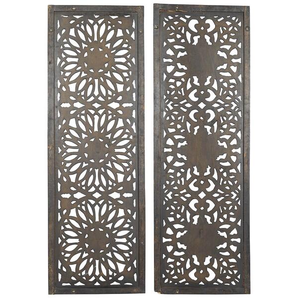 9th & Pike&#174; 2pc. Floral Carvings Wall Art