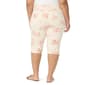 Plus Size Gloria Vanderbilt Amanda Coral Floral Split Hem Capris - image 2