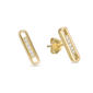 Brilliant Grown 1/10ctw. Lab-Grown Diamond Bar Earrings - image 4