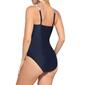 Womens Christina Blue Floral Side Tie One Piece Swimsuit - image 3