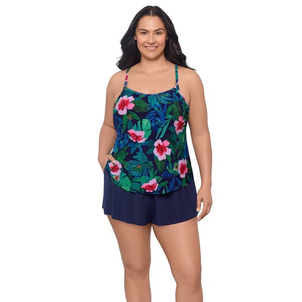 Plus Size Swimshaper Jungle Oasis Farrah Romper