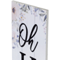 Northlight 36in. Floral "Oh Hello" Wooden Porch Board Sign - image 6