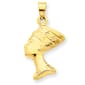 Unisex Gold Classics(tm) 14kt. 3-D Nefertiti Pendant - image 1