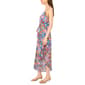 Womens MSK Sleeveless Geometric Mosaic Tie Waist Challis Jumpsuit - image 3