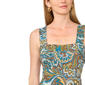 Womens MSK Sleeveless Square Neck Paisley Midi Dress - image 5