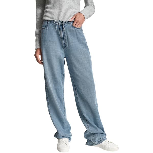 Womens DKNY Mid Rise Flowy Relaxed Straight Leg - image 