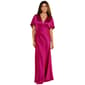 Womens MSK Short Sleeve Dolman Satin Maxi Dress - image 1