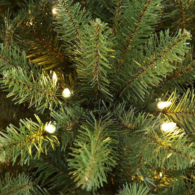 Puleo International 3ft. Pre-Lit Slim Franklin Fir Christmas Tree