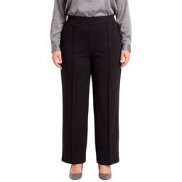 Plus Size Runway Ready Soft Pull On Trouser with Front Seam