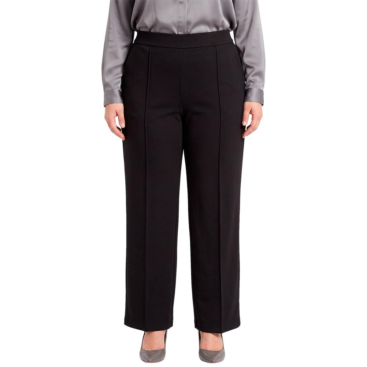 Plus Size Runway Ready Soft Pull On Trouser with Front Seam