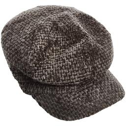 Womens Madd Hatter Chenille Newsboy Hat