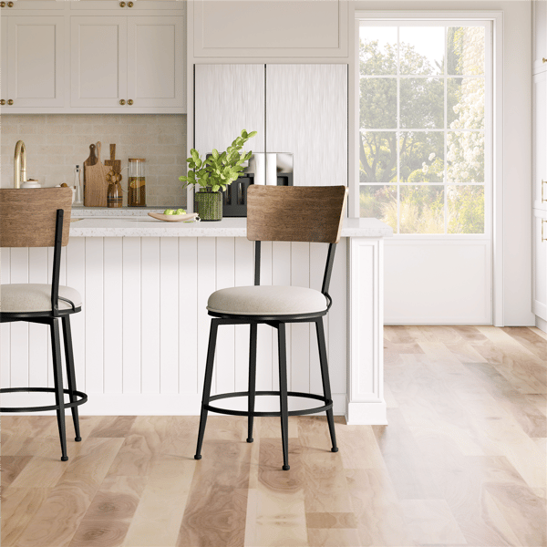 HH2 Home Creason Commercial Grade Counter Height Swivel Stool - image 