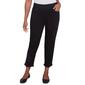Petite Alfred Dunner Wild At Heart Floral Fringe Ankle Pant - image 1