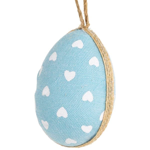 Northlight Seasonal Blue Easter Egg Ornaments - Set of 6