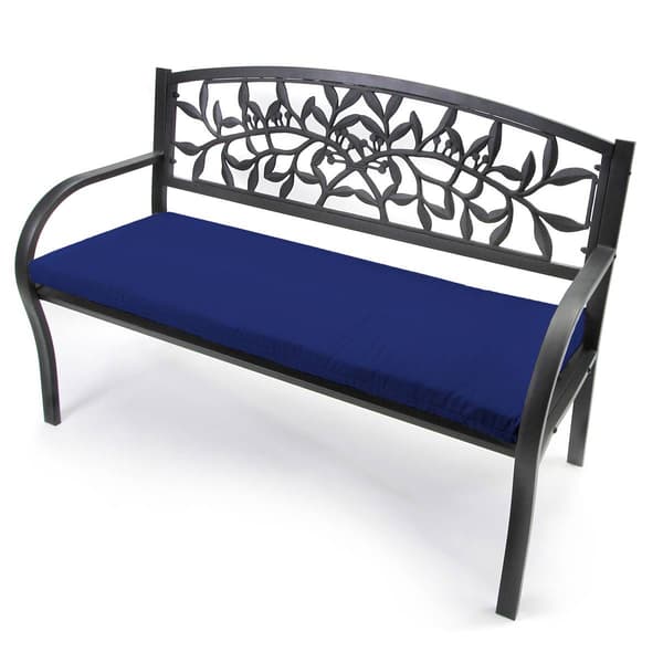 Jordan Manufacturing Veranda Cobalt Outdoor Bench Cushion Boscov's