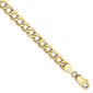 Mens Gold Classics&#40;tm&#41; 10kt. 5.25mm Semi-Solid 8in.Chain Bracelet - image 1