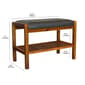 Casual Contemporary Living Solid Acacia Padded Bench - image 4
