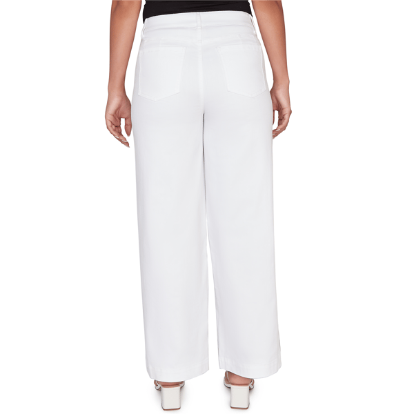 Womens Ruby Rd. Set Sail Pull On Wide Leg Jeans