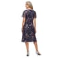Petite SLNY Flutter Sleeve V Neck Sequin Floral A-Line Dress - image 2