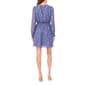 Womens MSK Long Sleeve Dots V-Neck Chiffon Tier Blouson Dress - image 4