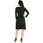 Womens 24/7 Comfort Apparel Long Sleeve Belted Dress - image 2
