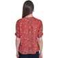 Womens Tommy Hilfiger Short Puff Sleeve Ditsy Floral Blouse - image 2