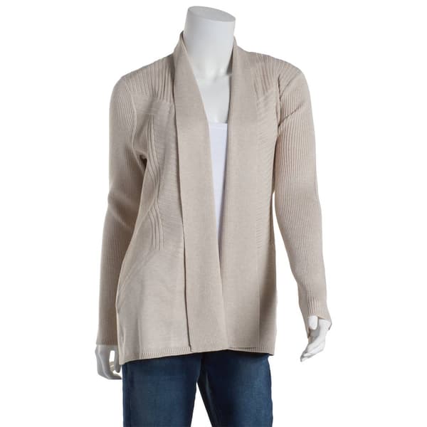 Womens 89th & Madison Long Sleeve Duster