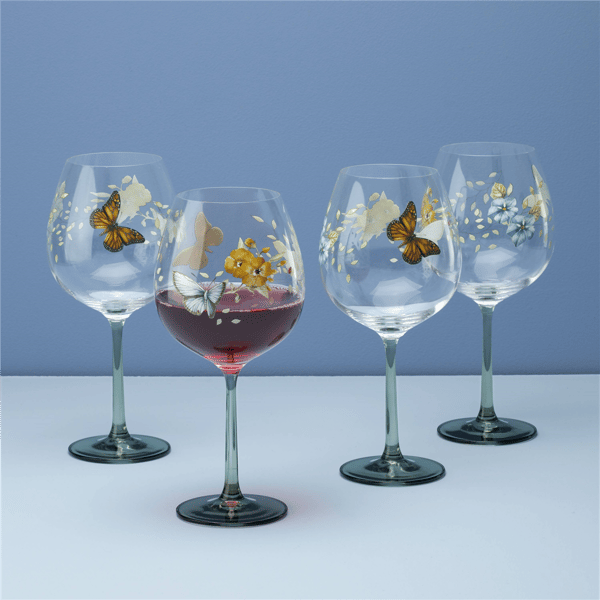 Lenox® Butterfly Meadow® Balloon Wine Glasses - Set of 4