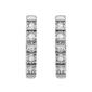 Diamond Classics&#8482; Sterling Silver Diamond Hoop Earrings - image 3